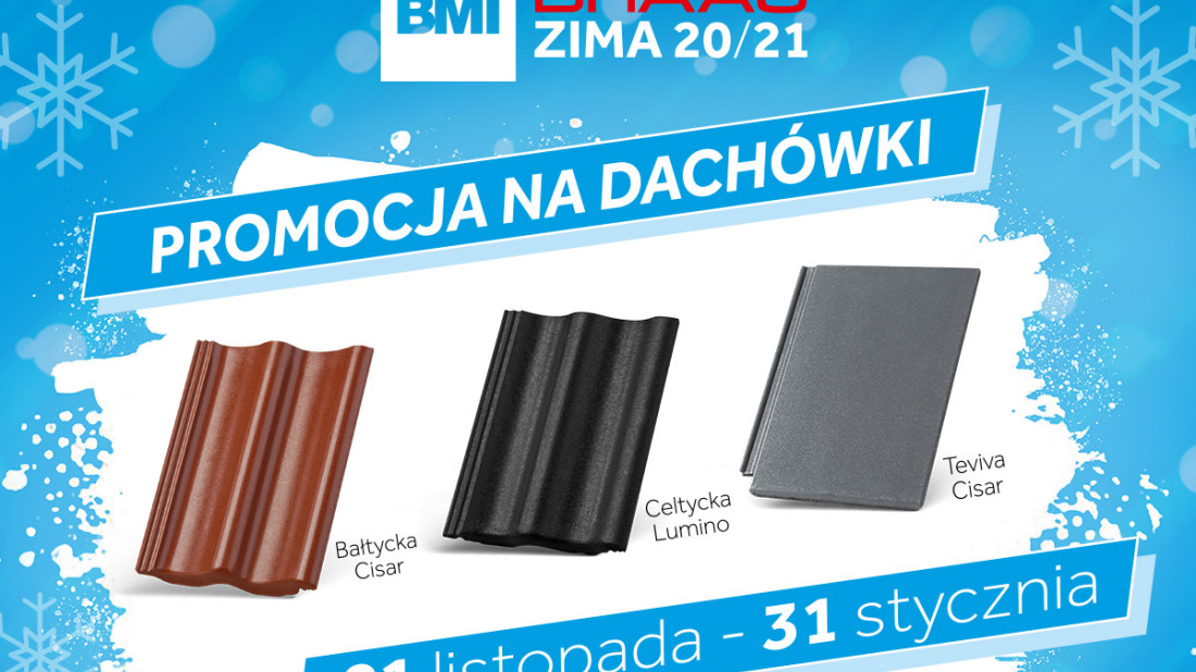 Zimowa promocja BMI Braas na dachówki betonowe