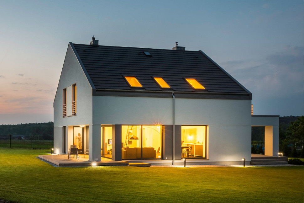 Energooszczędne okna w budynku jednorodzinnym