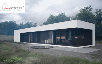 HomeKONCEPT-86 - dom parterowy z minimalistycznymi rozwiązaniami projektowymi