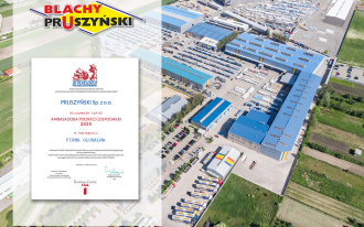 Ambasador Polskiej Gospodarki 2020 - wyróżnienie dla Blachy Pruszyński