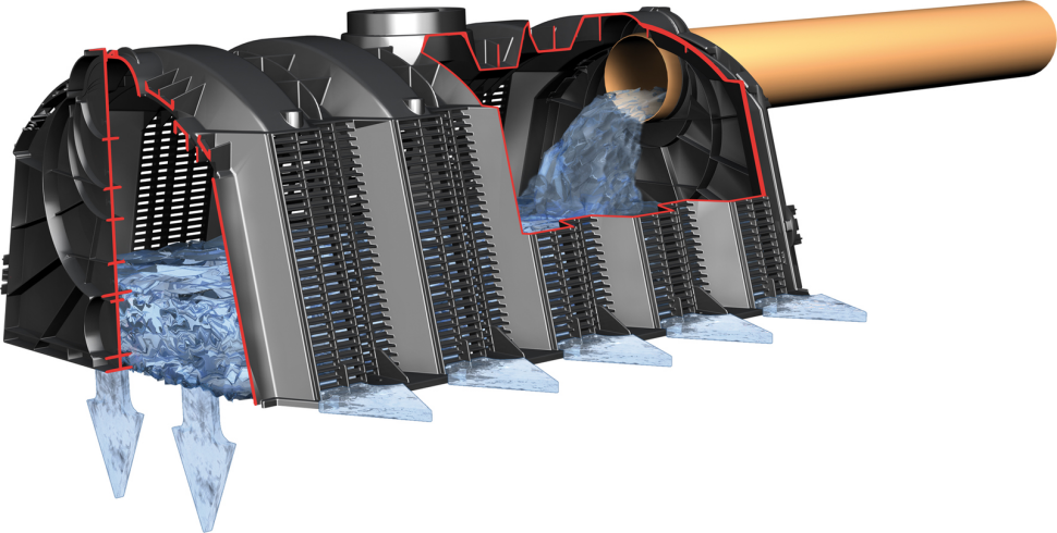 Tunel rozsączający o pojemności 300 l
