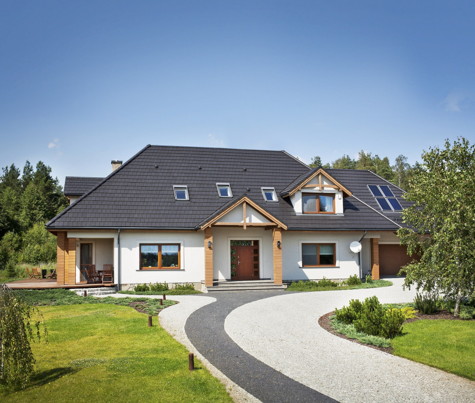 Dachówka Turmalin antracyt fot. Monier Braas