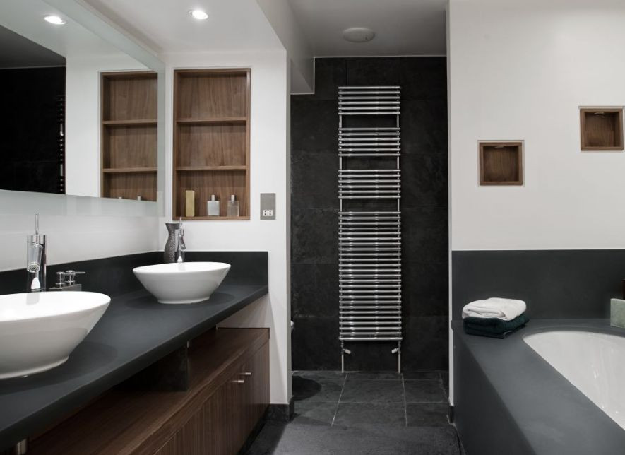 Blat i ścianka przyblatowa Pfleiderer - czerń wulkaniczna