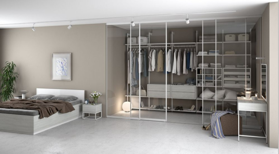 Rozwiązania hybrydowe - połączenie szafy i garderoby