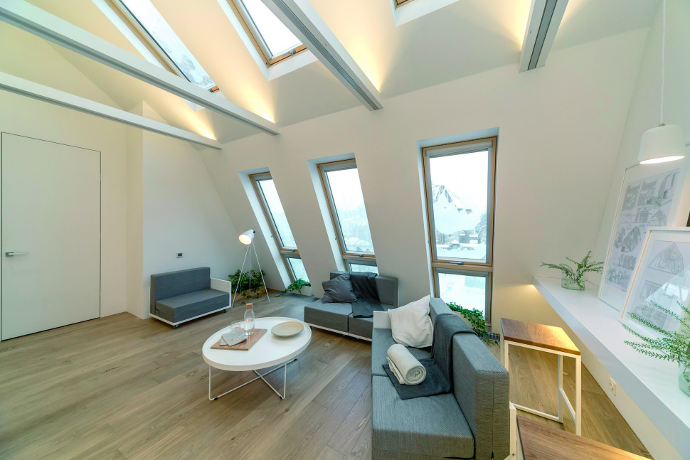 Okna dachowe Fakro w apartamencie w Moskwie fot. Fakro