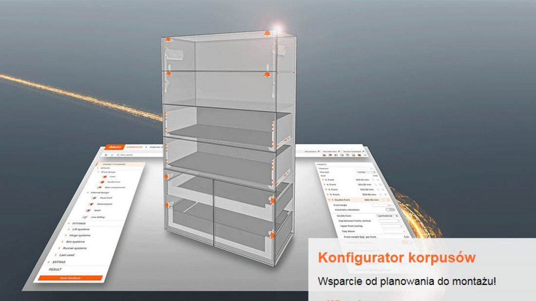 Konfigurator korpusów BLUM