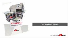 RECTOR Polska, Poradnik Wykonawcy Cz. 3, Montaż Belek.