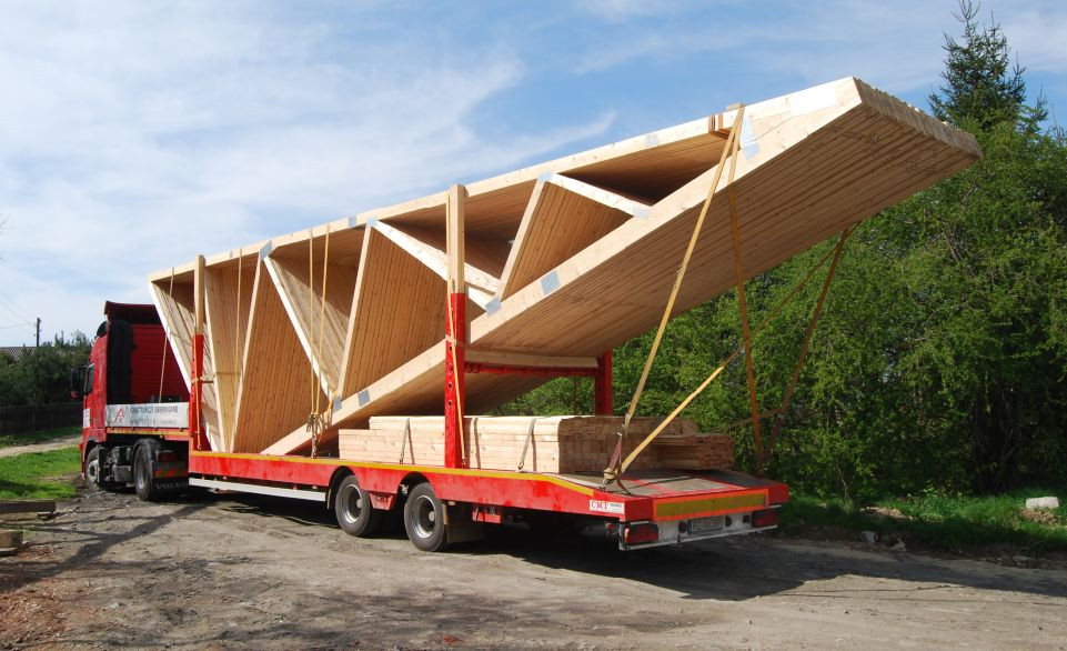 Transport wiązarów SAWE