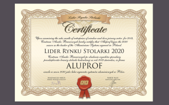 ALUPROF z podwójnym tytułem TOP MARKA 2020!