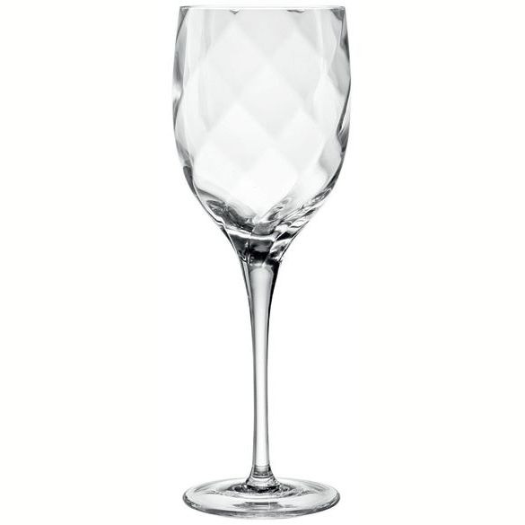 Ręcznie wykonany ze szkła Crystalline kieliszek do białego wina z kolekcji Romance