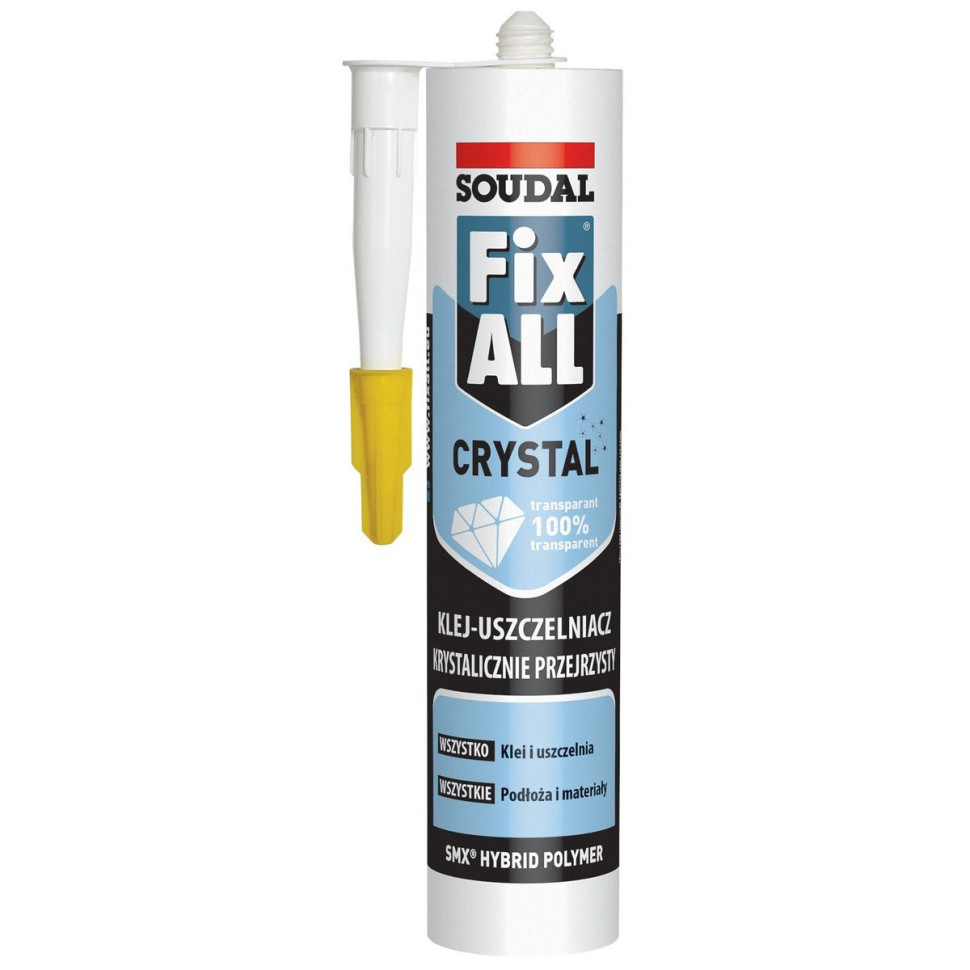 Klej Fix ALL Crystal. fot. Soudal