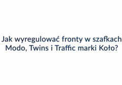 Jak wyregulować fronty w szafkach: Modo, Twins, Traffic marki Geberit Koło?