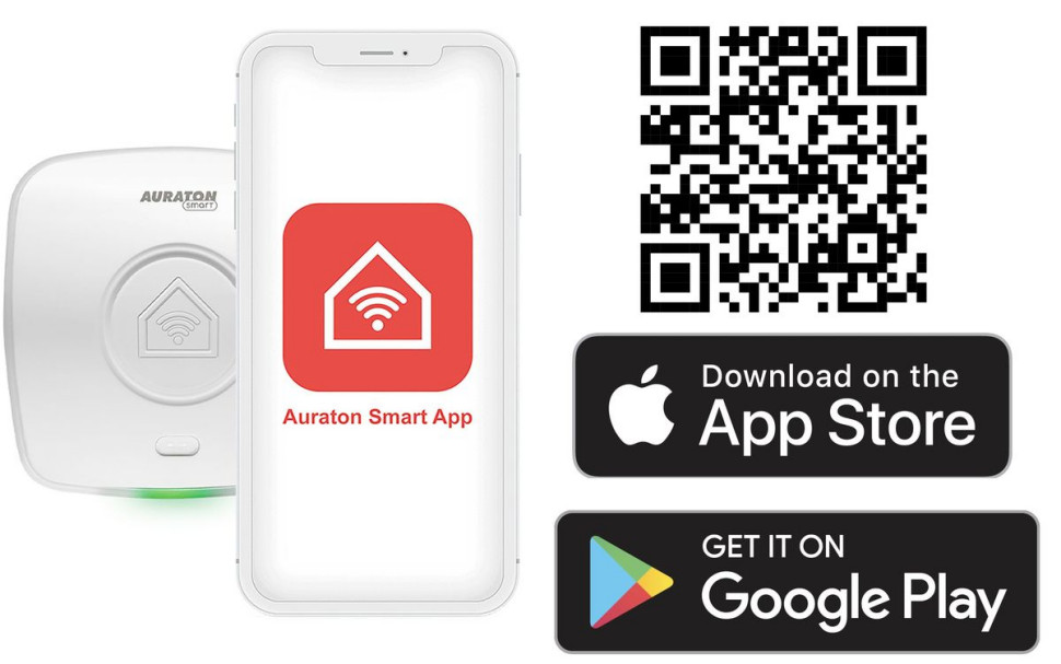 Aplikacja mobilna Auraton Smart App do zarządzania domowym systemem ogrzewania. fot. AURATON