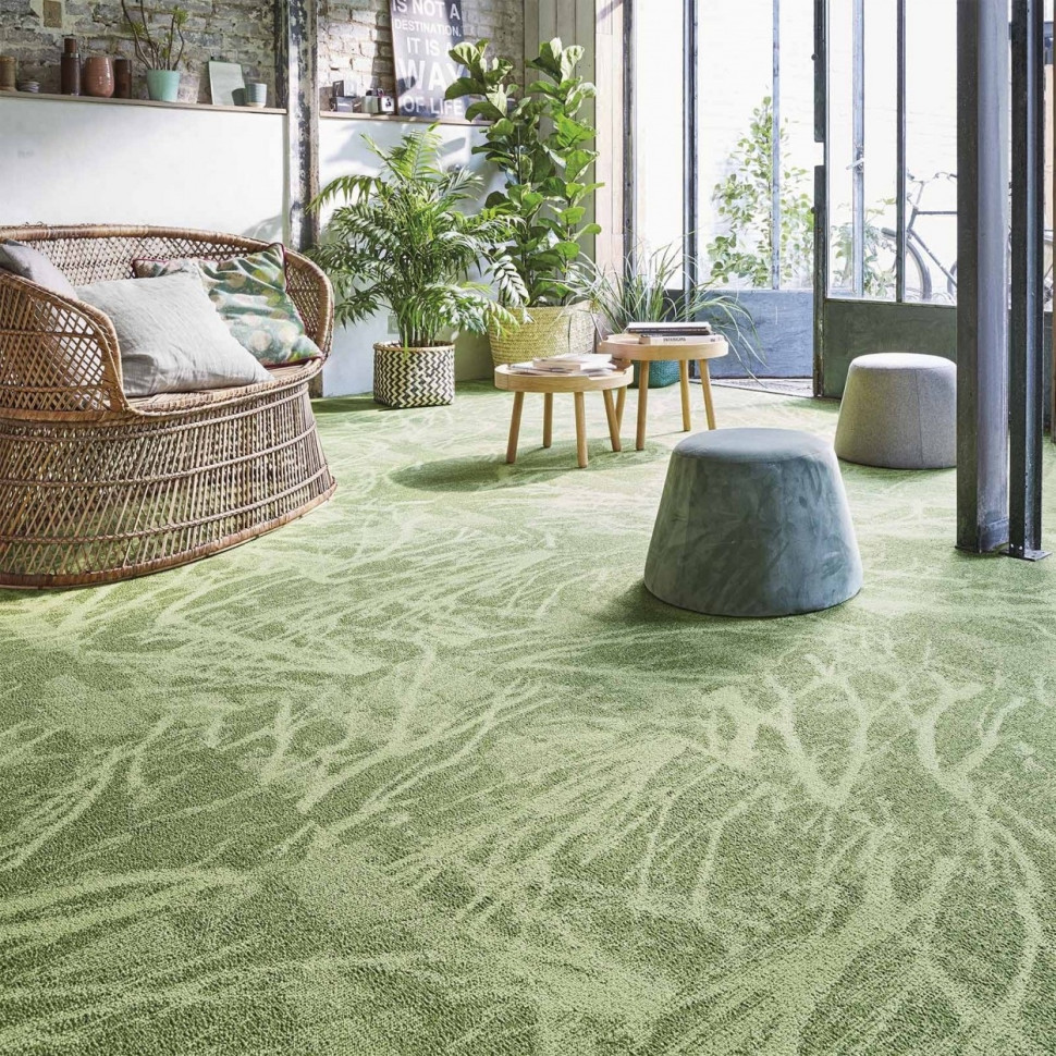 Wykładzina w odcieniach zieleni
