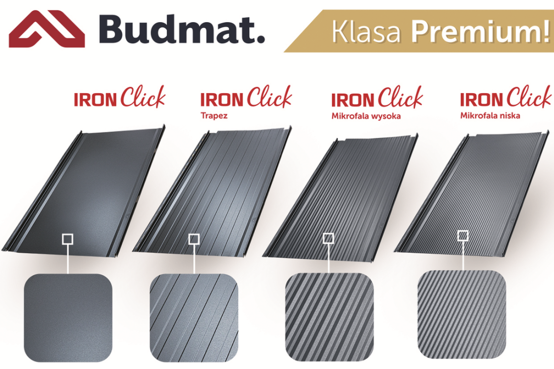 Najwyższej jakości nowoczesny panel dachowy IRON click klasy premium!
