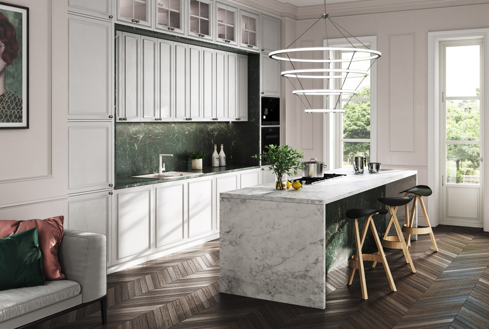 Bateria zlewozmywakowa stojąca ADORE White. fot. FERRO