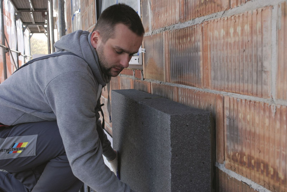 Styropian z domieszką grafitu