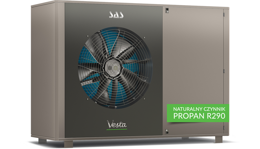 Vesta - powietrzna pompa ciepła pracująca na czynniku R290