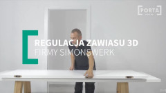 Jak zamontować zawias 3D w wersji poziomej do drzwi bezprzylgowych