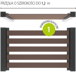 System ogrodzeniowy EkoTeak