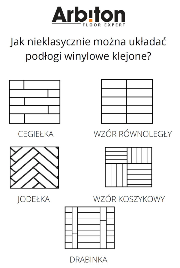Jak nieklasycznie można układać podłogi winylowe klejone?