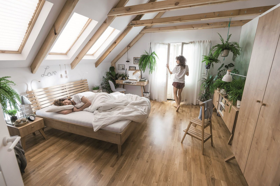 Deska naturalna trójwarstwowa lakierowana SKANDINAVIEN 3-LAMELOWA DĄB SPITSBERGEN