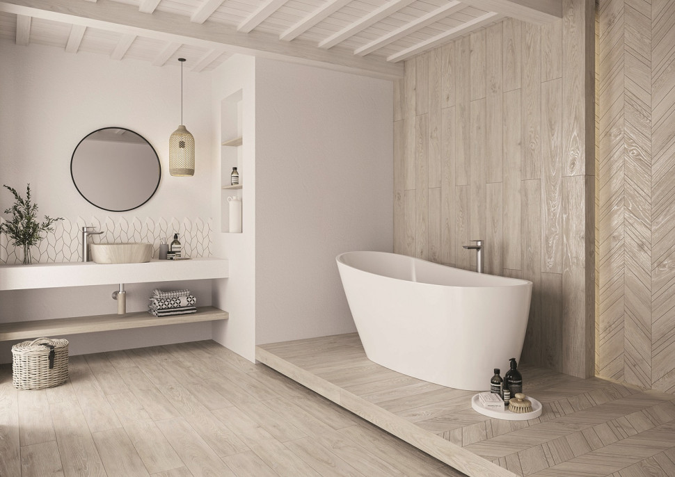 Płytka gresowa szkliwiona rektyfikowana Wildland Light