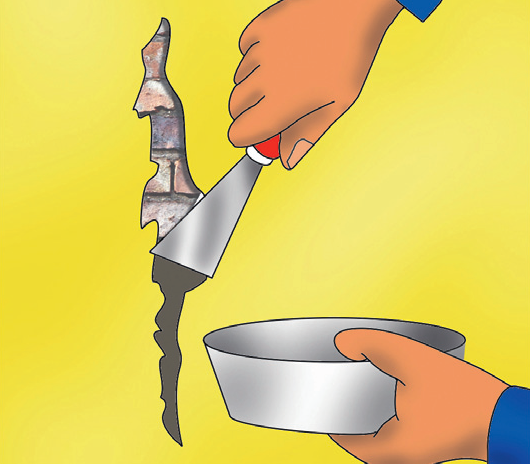 Starannie wypełniamy szczelinę