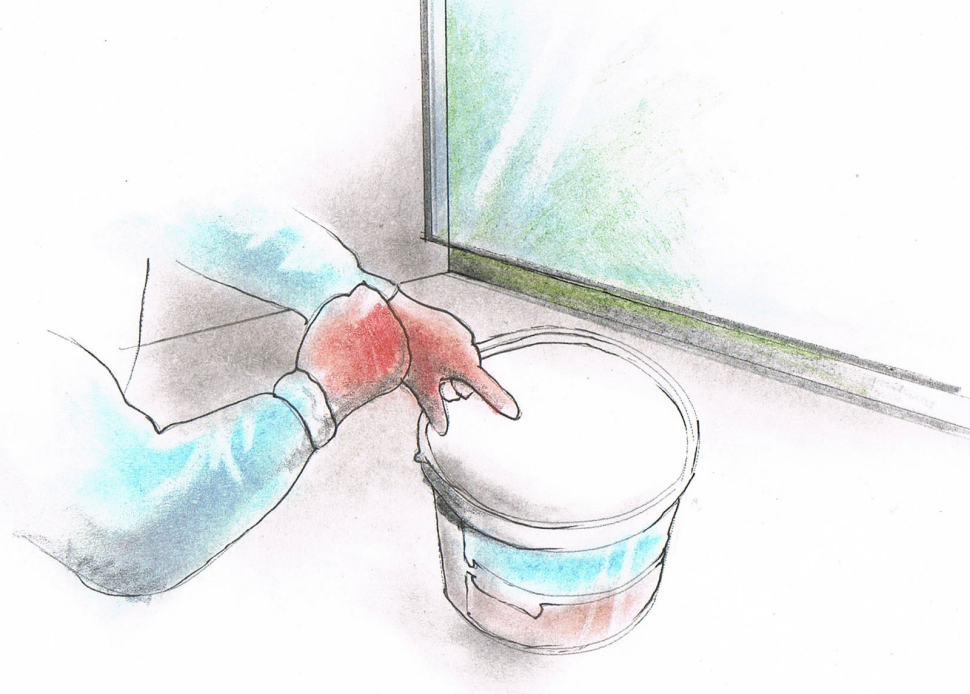 Remont balkonu: Nałożenie warstwy wyrównawczej - w strefie okapu trzeba zostawić wgłębienia na profile okapowe