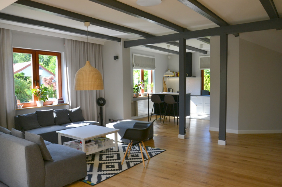 Strefa dzienna połączona z kuchnią