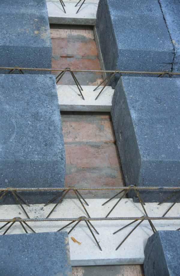 Strop Teriva przed wykonaniem żeber rozdzielczych