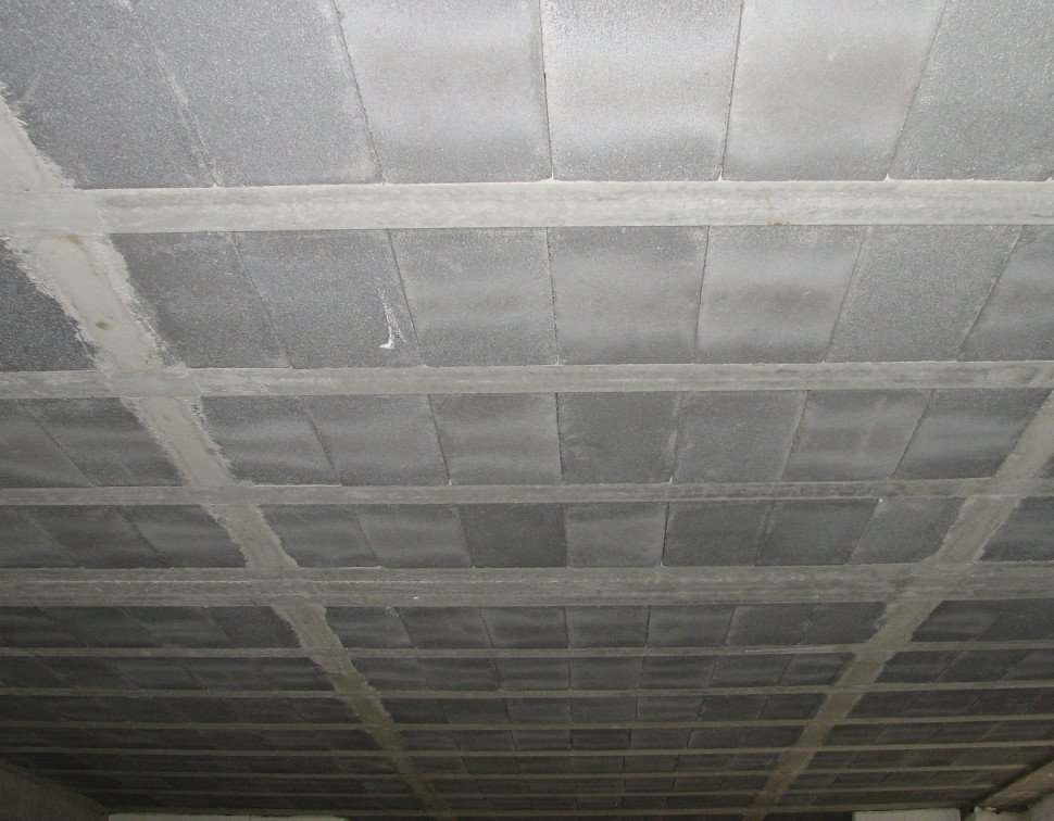 Strop Teriva po ułożeniu żeber rozdzielczych