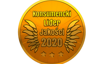Złote godło Konsumencki Lider Jakości 2020 dla marki JONIEC®