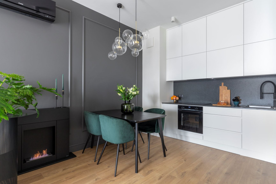 Kuchnia z biokominkiem