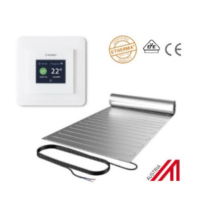 ZESTAW elektryczna mata grzewcza do ogrzewania podłogowego pod panele i parkiet