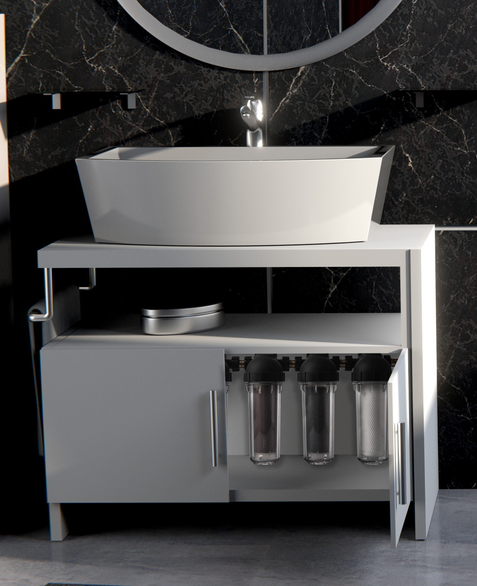 Filtry schowane w szafce fot. Dafi (Formaster)