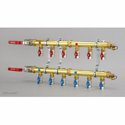 Rozdzielacze 1¼” modułowe do dolnego źródła pomp ciepła i innych instalacji grzewczych