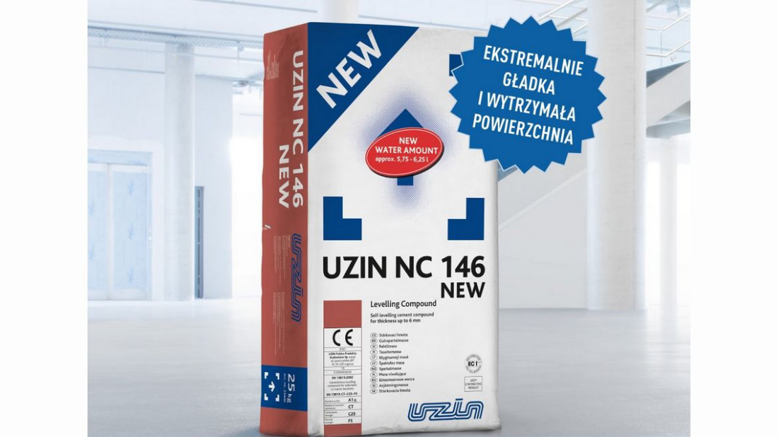 Nowa receptura cementowej masy niwelującej UZIN NC 146