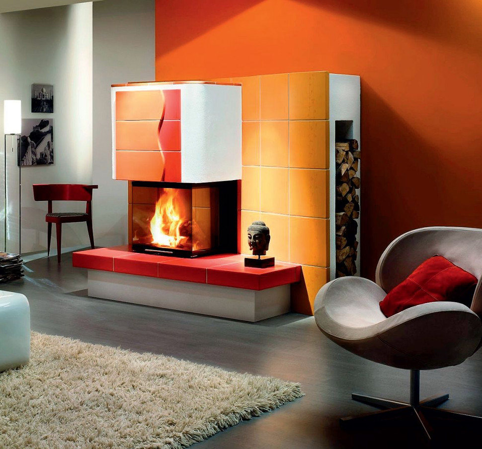 Współczesna interpretacja pieca kaflowego: trójstronny wkład Arte U-50h-4s-Linear