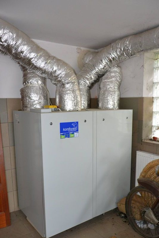 Centrala wentylacyjna z obrotowym wymiennikiem ciepła