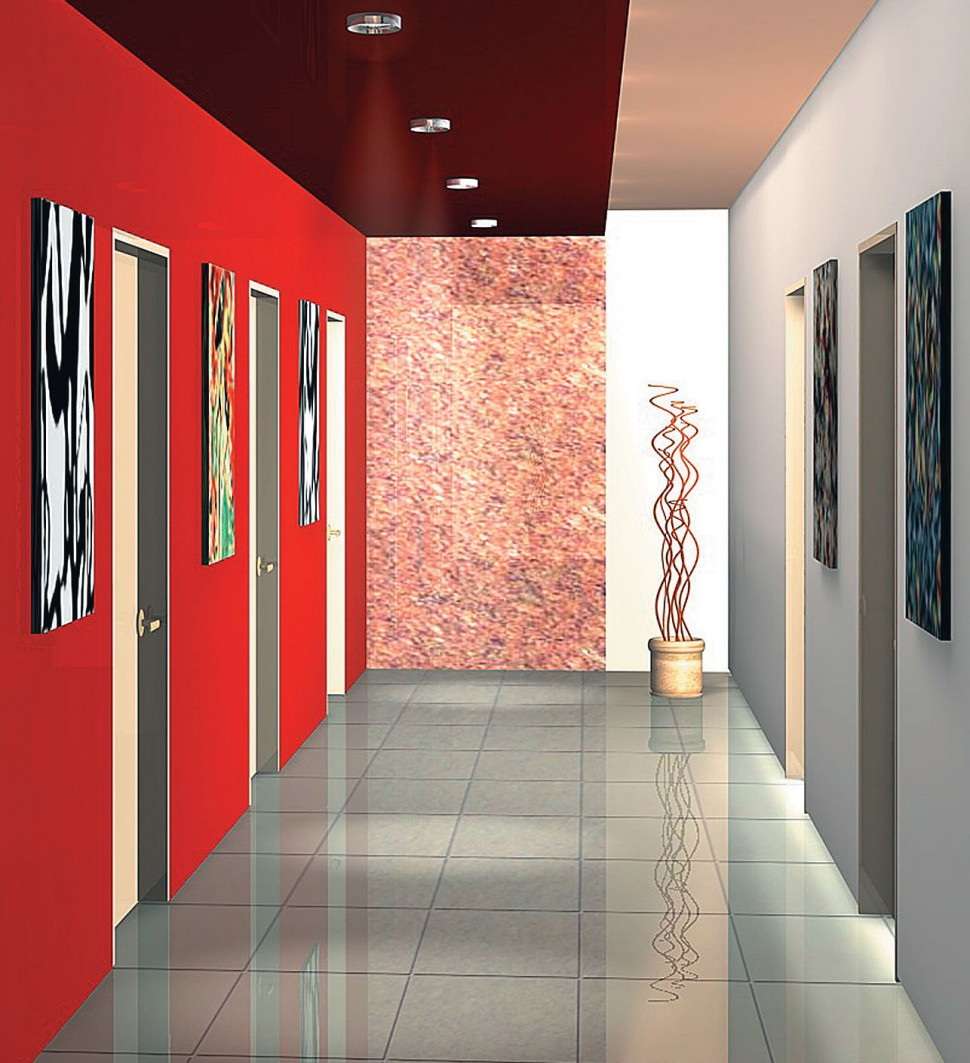 Bardzo długi korytarz - przykładowa wizualizacja