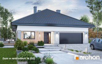 Dom w renklodach 16 (G2) - parterówka z dwustanowiskowym garażem