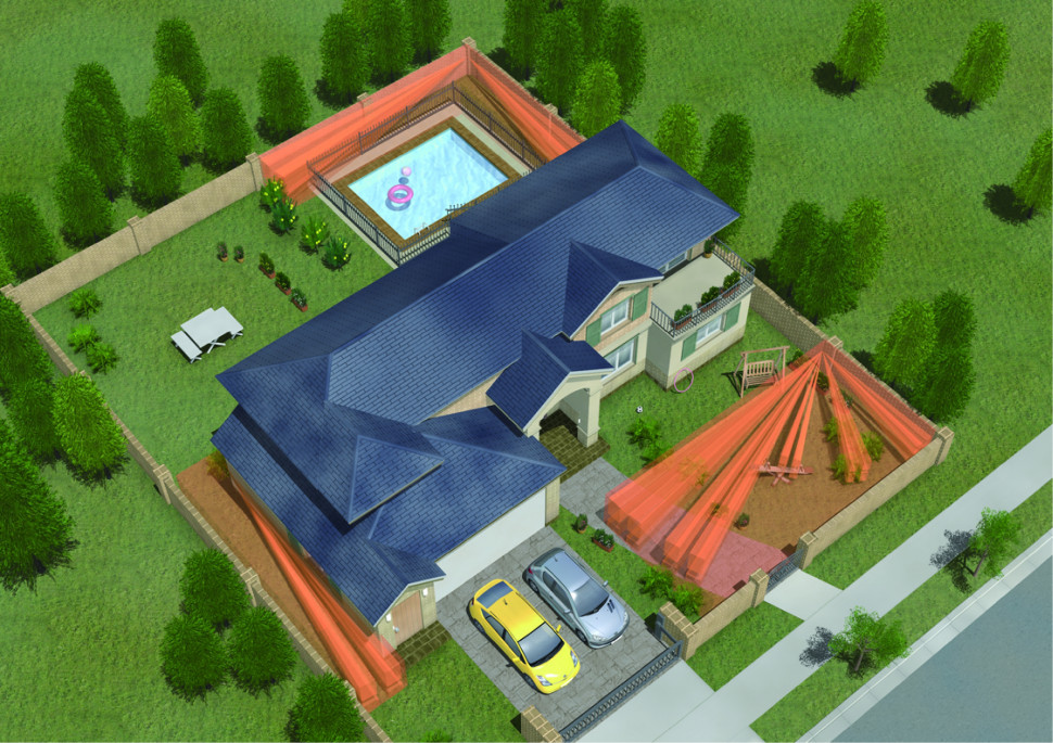 Posesja zabezpieczona systemem alarmowym fot. Optex Security