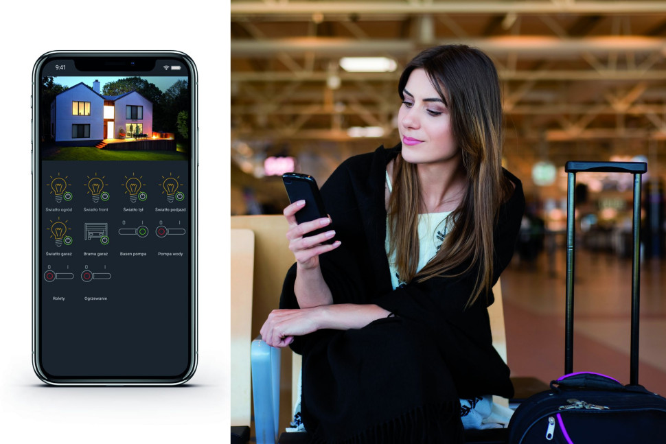 Aplikacja do zdalnego sterowania inteligentnym domem fot. Satel