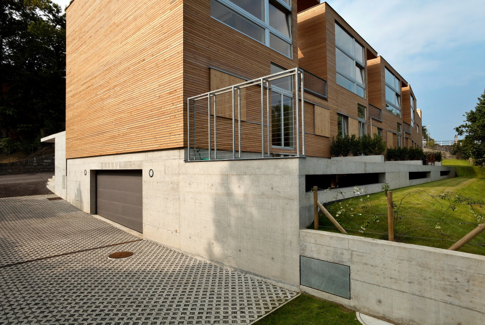 Podjazd wykonany z ekologicznego materiału betonowego Meba