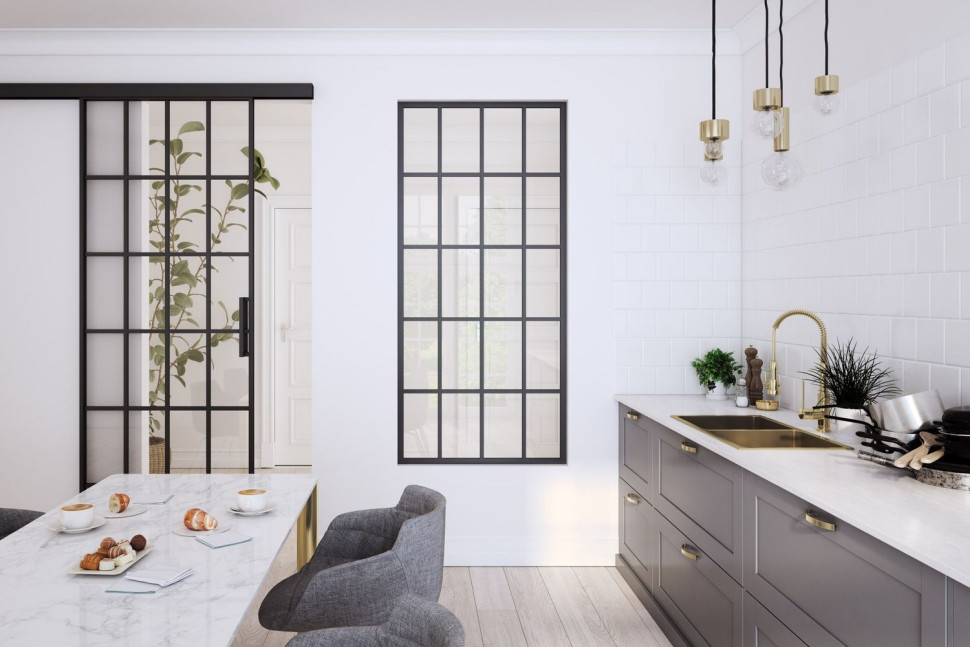 Uniwersalne drzwi Lumi ze szprosami