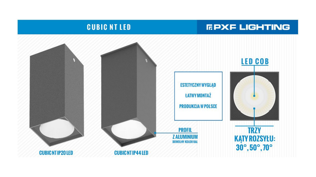 Nowe oprawy wewnętrzne CUBICNT LED