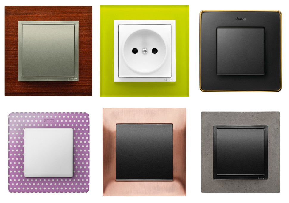 Oferta Kontakt Simon przedstawia całą paletę kolorów oraz materiałów