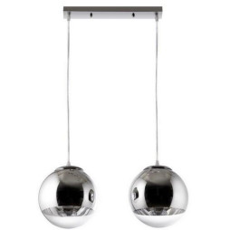 Lampa sufitowa KULA 2x60W chrom 20 cm 803/2 Ball