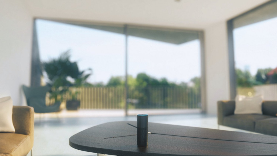 Drzwiami można sterować nawet za pomocą komend głosowych w systemie Alexa, fot. Schüco